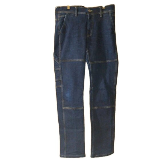 Supply & Demand Dark Wash Exposed Stitching Skinny Jeans Men's Size 34 X 33 - Picture 2 of 9